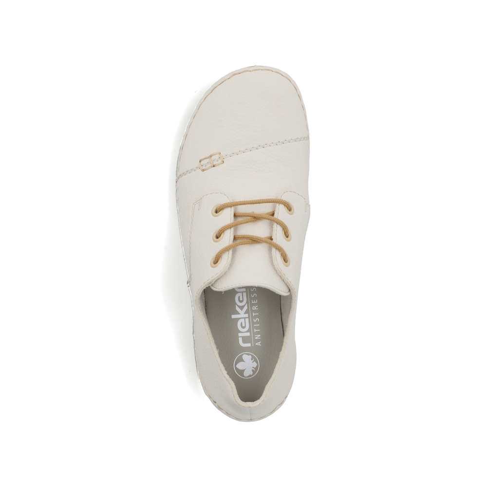 részlet RIEKER 55920-80 bézs női kényelmes, könnyű sneaker, Antistress talp