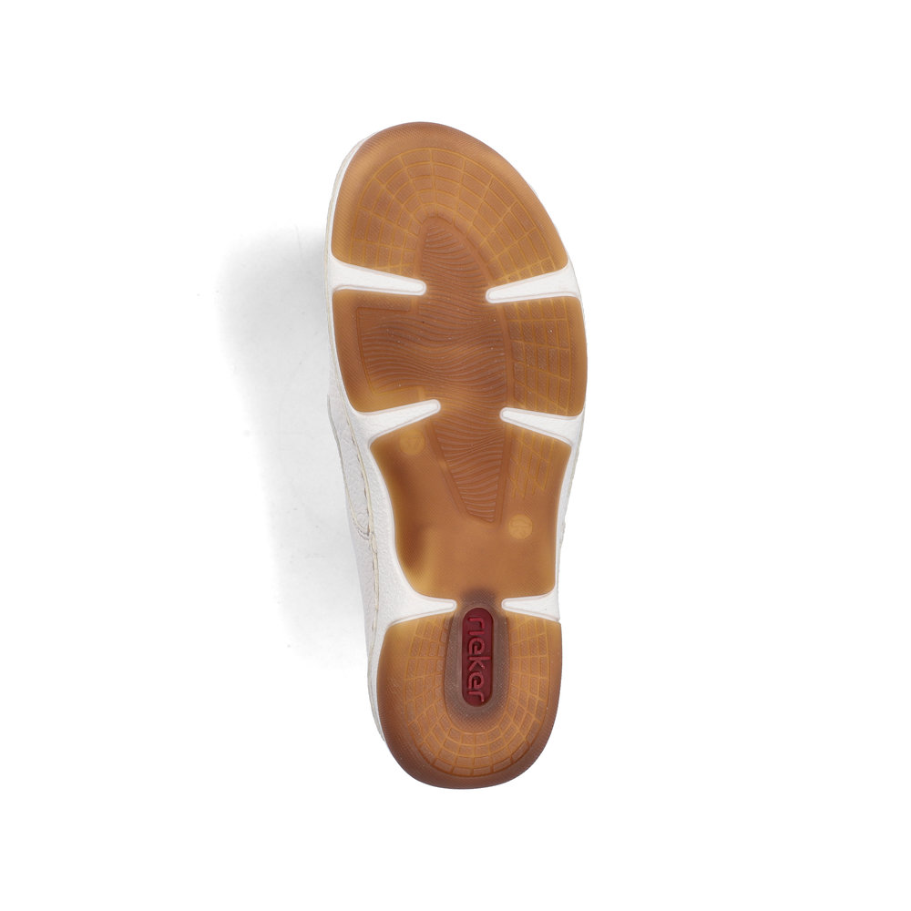 részlet RIEKER 55920-80 bézs női kényelmes, könnyű sneaker, Antistress talp