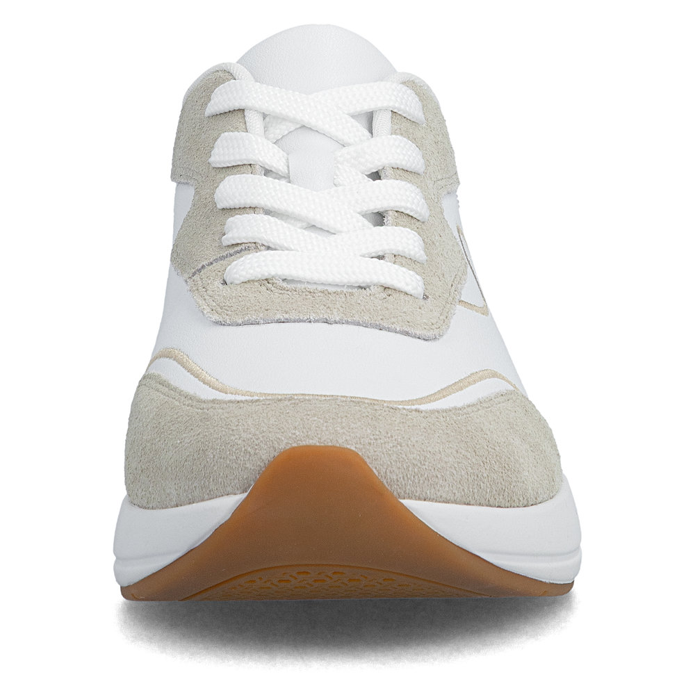 részlet RIEKER N8503-81 fehér női modern bőr sneaker, Antistress talp