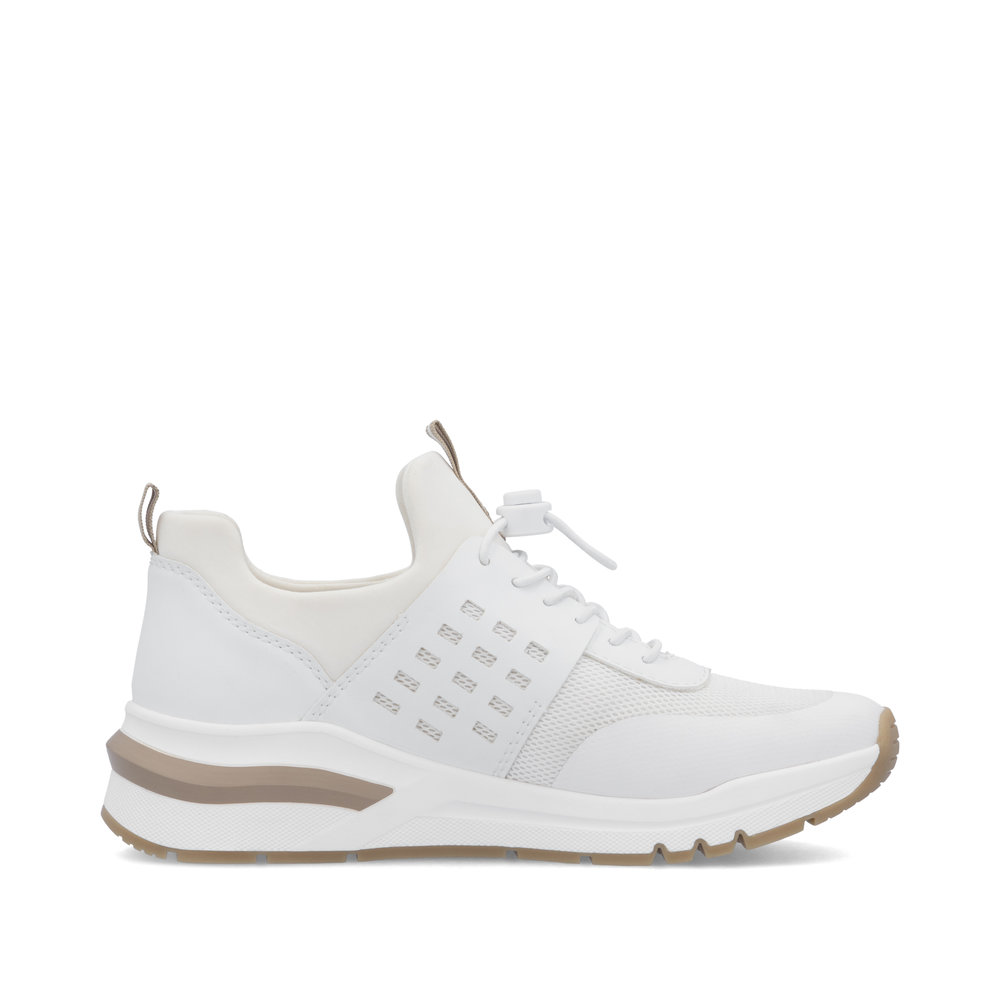 részlet RIEKER M6651-80 fehér női modern sneaker, Antistress talp