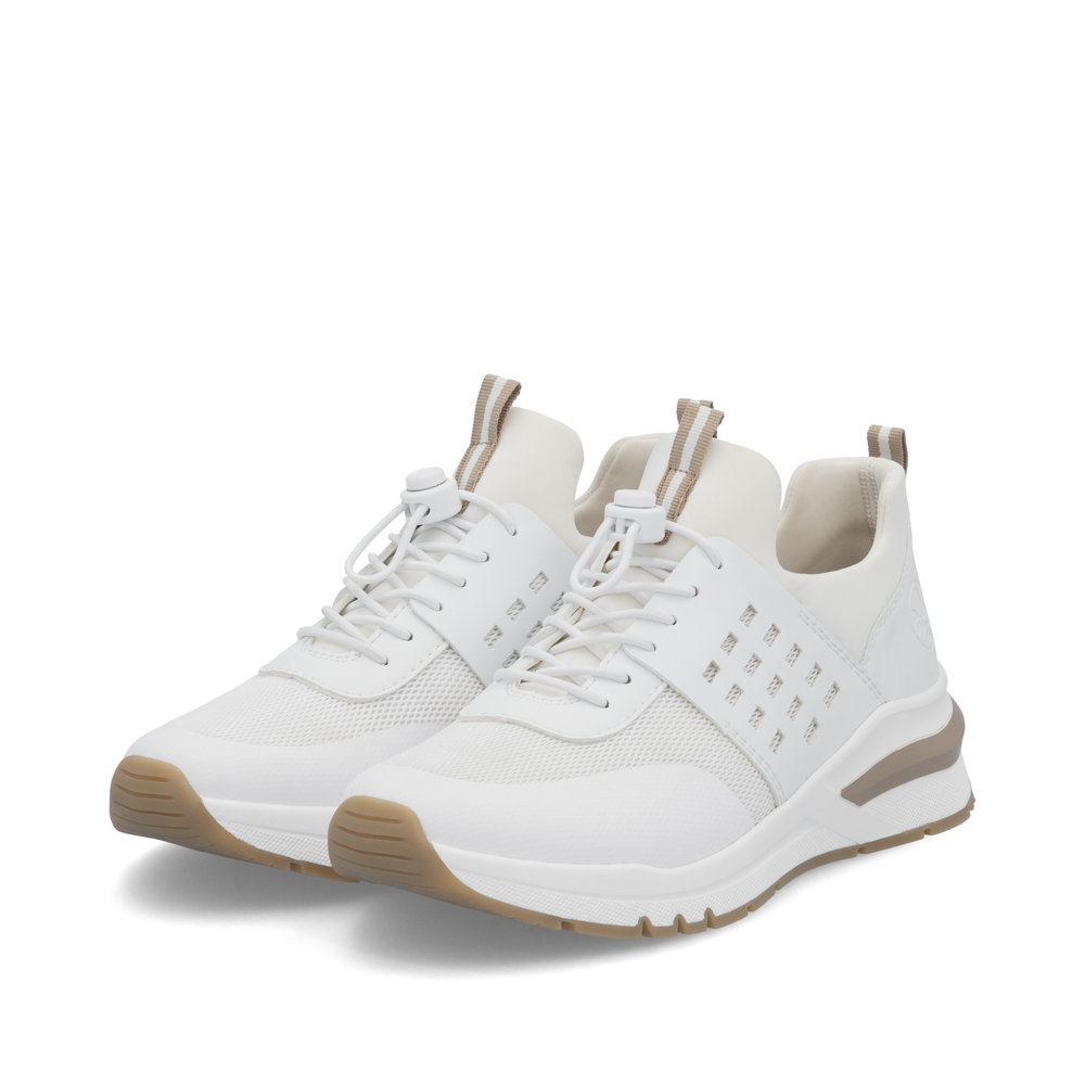 részlet RIEKER M6651-80 fehér női modern sneaker, Antistress talp