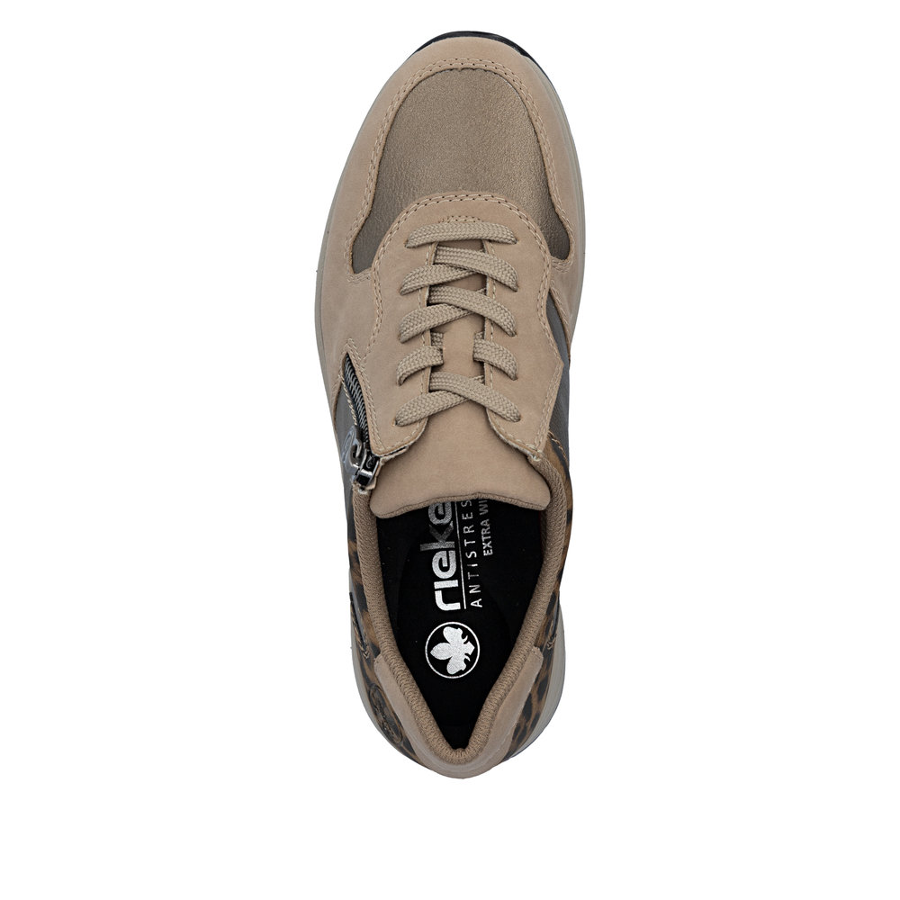 részlet RIEKER N9503-20 bézs női sportcipő, Antistress talp, modern