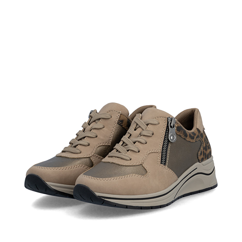 részlet RIEKER N9503-20 bézs női sportcipő, Antistress talp, modern