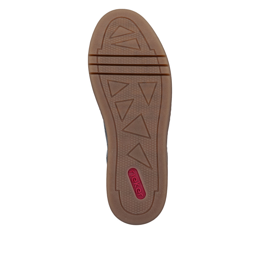 részlet RIEKER M7601-00 fekete női platformos sportcipő 3 cm-es talppal, modern és kénye