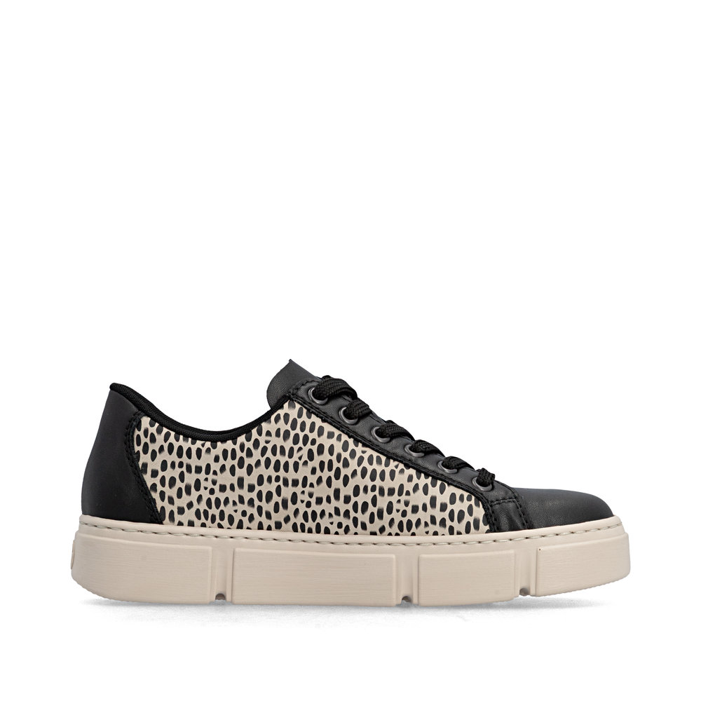 részlet RIEKER N5910-62 fekete női sportcipő, modern és kényelmes, Anti-Stress talppal