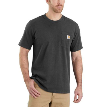 CARHARTT Pocket szürke férfi pamut póló, laza modern szabás, ikonikus márka