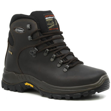 GRISPORT Classic barna férfi bőr outdoor cipő Vibram talppal és Spo-Tex® membrán