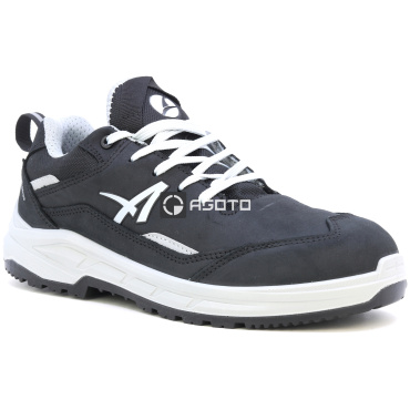 ALBATROS Vector S3 Low fekete férfi bőr munkavédelmi cipő