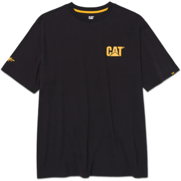 CATERPILLAR Graphic Tee fekete férfi póló, 100% pamut, látványos CAT mintával