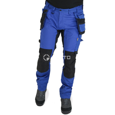 BLAKLADER Sweden Craftsman Stretch kék férfi munkanadrág + zsebek