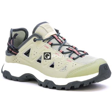 SALOMON Alhama W tea khaki trekking cipők