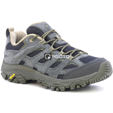 MERRELL MOAB 3 M black fekete férfi bőr outdoor cipő nem csak túrázáshoz
