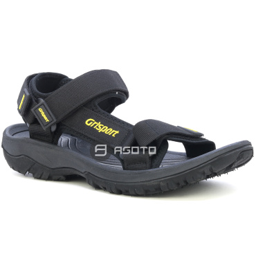 GRISPORT Sasso 60 fekete férfi outdoor szandál, strapabíró terephasználatra és r