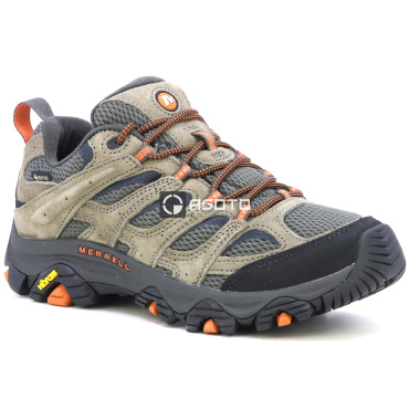 MERRELL MOAB 3 GTX olive férfi bőr túracipő Gore-Tex® membránnal