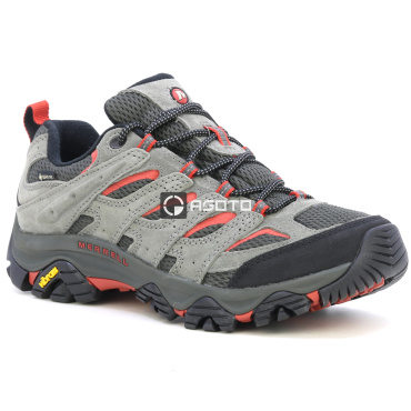 MERRELL Moab 3 GTX M szürke férfi bőr túracipő, Gore-Tex® membrán