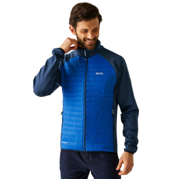 REGATTA Clumber Hybrid kék férfi outdoor kabát, egész éves használat