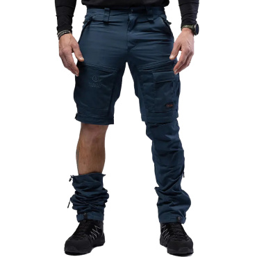 Beyond Nordic Sweden férfi kék 2 az 1-ben outdoor nadrág, levehető szárakkal