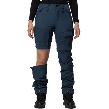 Beyond Nordic Sweden Zip-Off kék női 2 az 1-ben outdoor nadrág Teflon EcoElite®