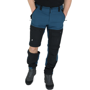 Fjallvik Vattern Zip-Off férfi kék profi outdoor nadrág DWR kezeléssel, levehető