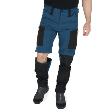 Asoto Vild Zip-Off férfi kék outdoor nadrág DWR lecipzározható szárakkal 2 az 1-