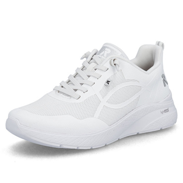 RIEKER M8551-80 fehér női légáteresztő sneaker Antistress talppal