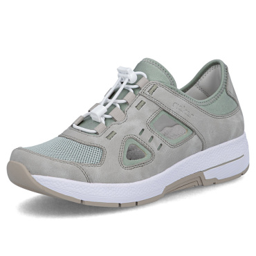 RIEKER N8456-40 zöld női kényelmes bőr sneaker cipő Antistress talppal