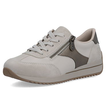 RIEKER N1210-62 szürke női bőr sportcipő, kényelmes és modern