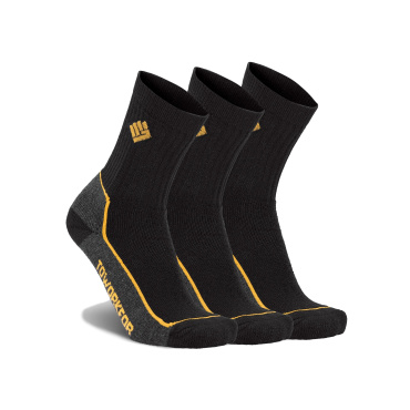 TOWORKFOR Essential fekete férfi zokni, 3 pár csomagban