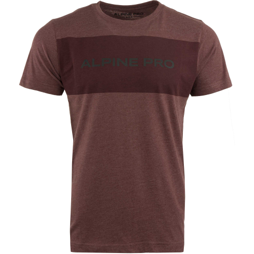 ALPINE PRO Zebaro vínové pánské triko