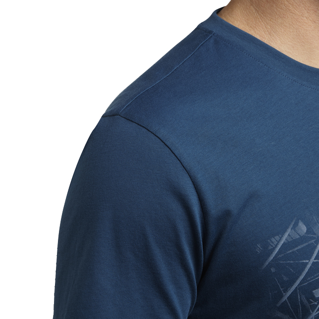 részlet DIADORA Organic modré pánské triko 100% Ba