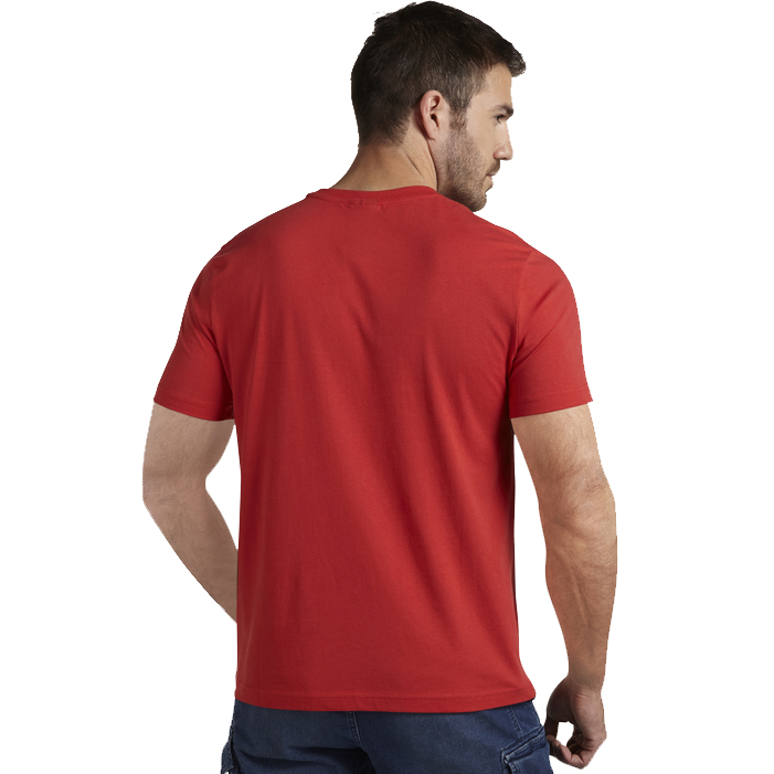 részlet DIADORA Organic červené pánské triko 100% Ba