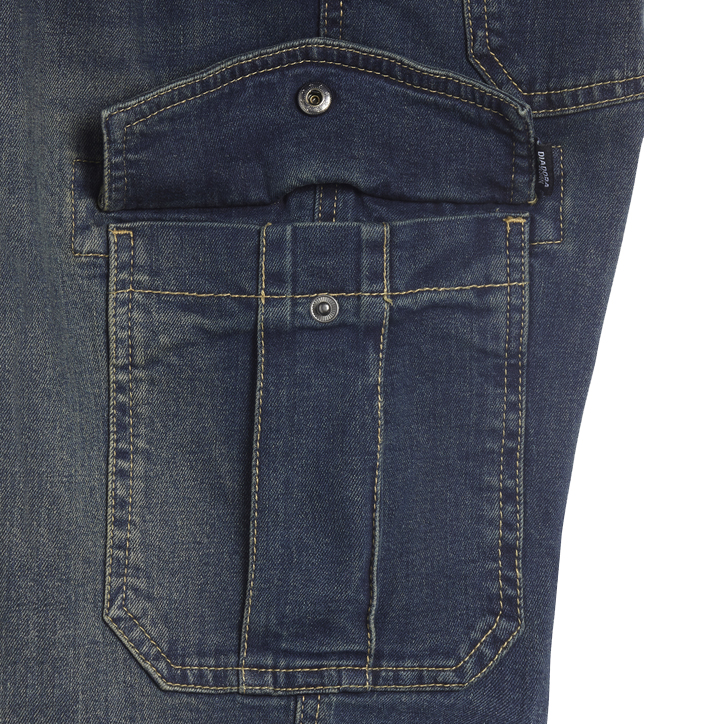 részlet DIADORA Stone Cargo modré pánské kalhoty Jeans Stretch