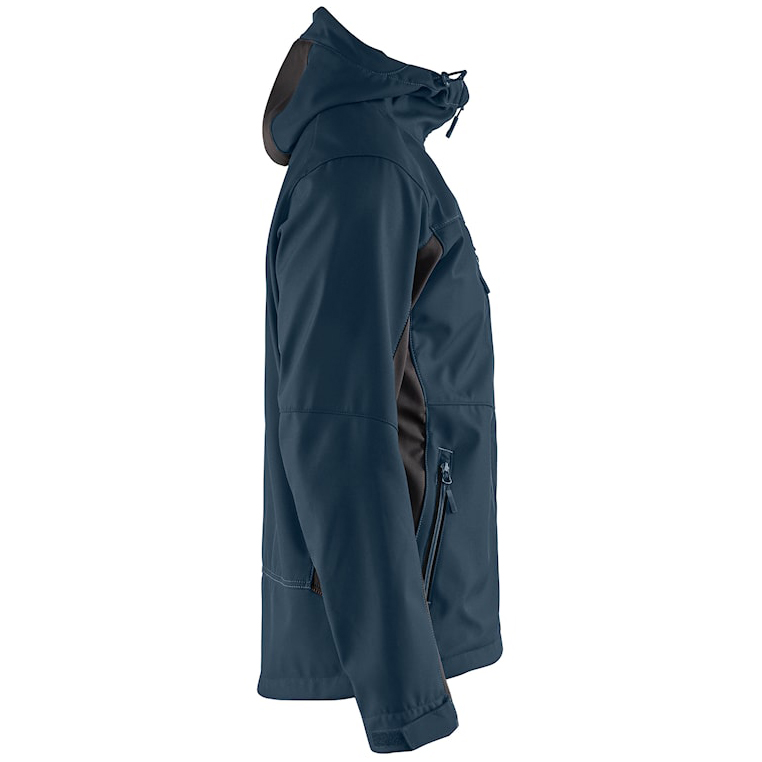 részlet BLAKLADER Sweden kék férfi softshell kabát, vízlepergető