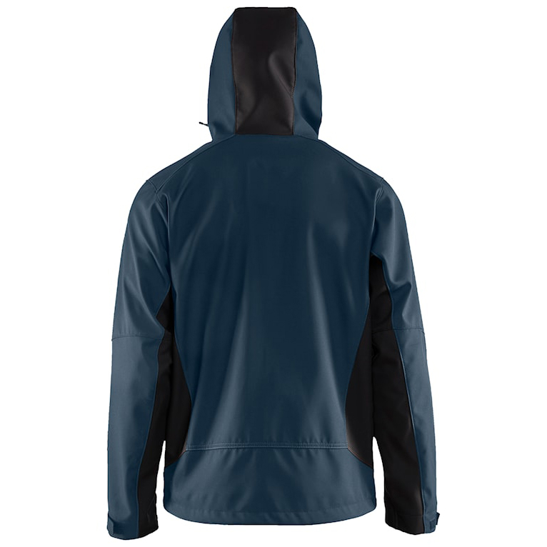 részlet BLAKLADER Sweden kék férfi softshell kabát, vízlepergető