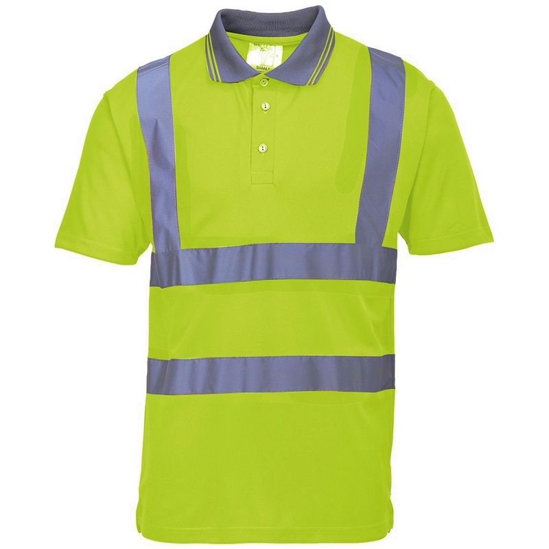 részlet Reflexní polo PORTWEST S477 žluté
