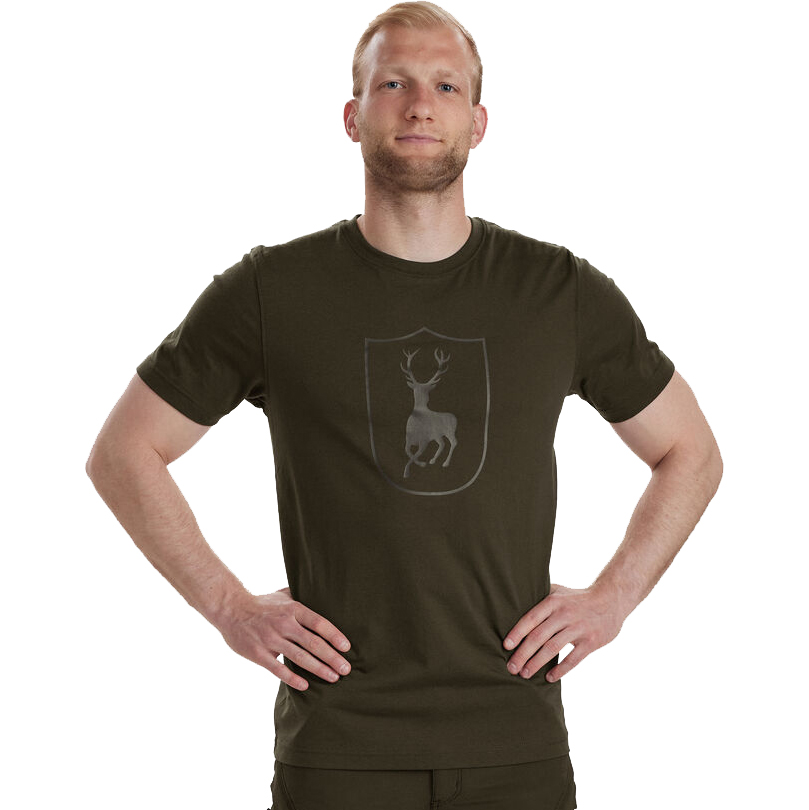 részlet Deerhunter Denmark Logo férfi póló
