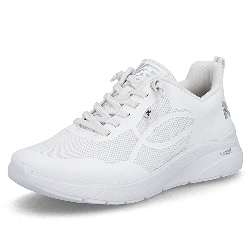 részlet RIEKER M8551-80 fehér női légáteresztő sneaker Antistress talppal