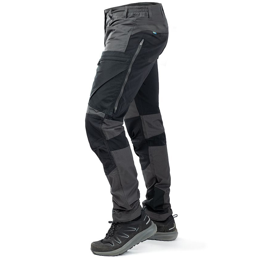részlet ARRAK Sweden Active szürke férfi outdoor nadrág, vízálló, rugalmas és rendkívül