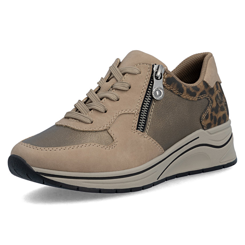 részlet RIEKER N9503-20 bézs női sportcipő, Antistress talp, modern
