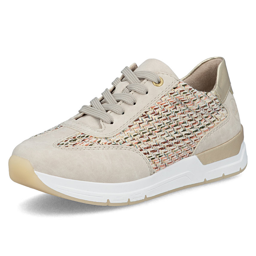 részlet RIEKER 58906-91 bézs női modern sportcipő, kényelmes, Antistress