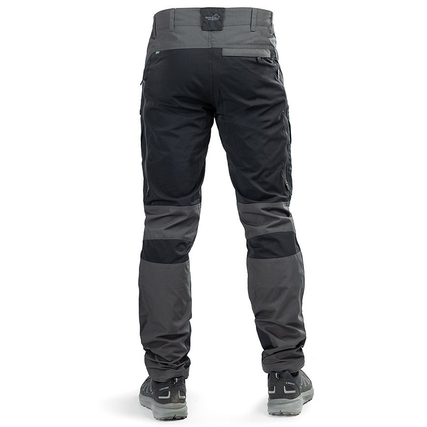 részlet ARRAK Sweden Active szürke férfi outdoor nadrág, vízálló, rugalmas és rendkívül