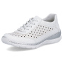 előnézet RIEKER L3217-80 fehér női bőr sportcipő, légáteresztő, Antistress talp