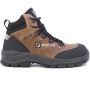 előnézet BICAP Argine Mid S7S barna férfi bőr munkavédelmi cipő Respitex® membránnal