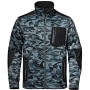 előnézet SIR Fighter camo šedá pánská premium softshell pletená bunda