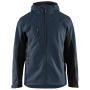 előnézet BLAKLADER Sweden kék férfi softshell kabát, vízlepergető