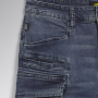 előnézet DIADORA Stone Cargo Light modré pánské kalhoty Jeans Stretch