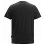 előnézet SNICKERS Classic logo fekete férfi póló 100% pamut, kényelmes és légáteresztő