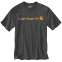 előnézet CARHARTT Core szürke férfi pamut póló, laza modern szabás, ikonikus márka