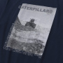 előnézet CATERPILLAR Graphic Tee szürke férfi póló, kényelmes, modern, látványos CAT mint