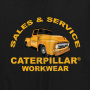előnézet CATERPILLAR Graphic Car fekete férfi póló, kényelmes, modern, látványos CAT mint